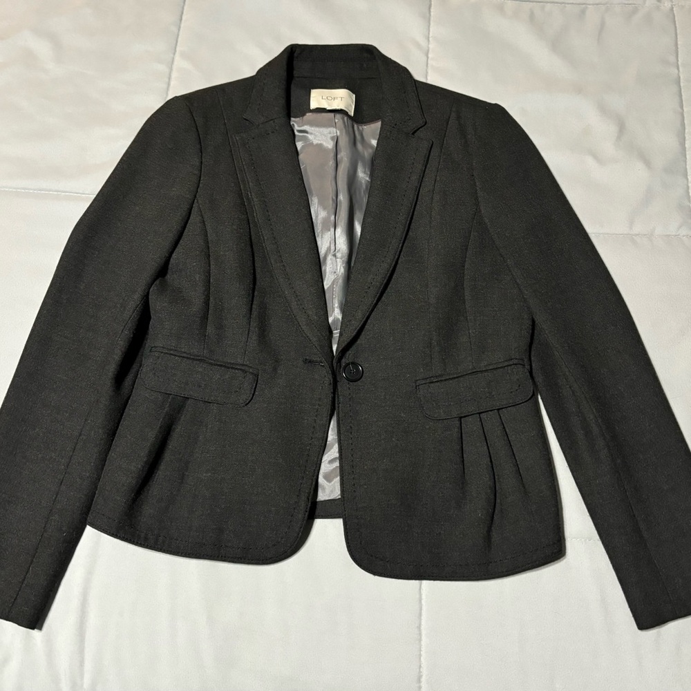 Elegant charcoal gray Women's Blazer